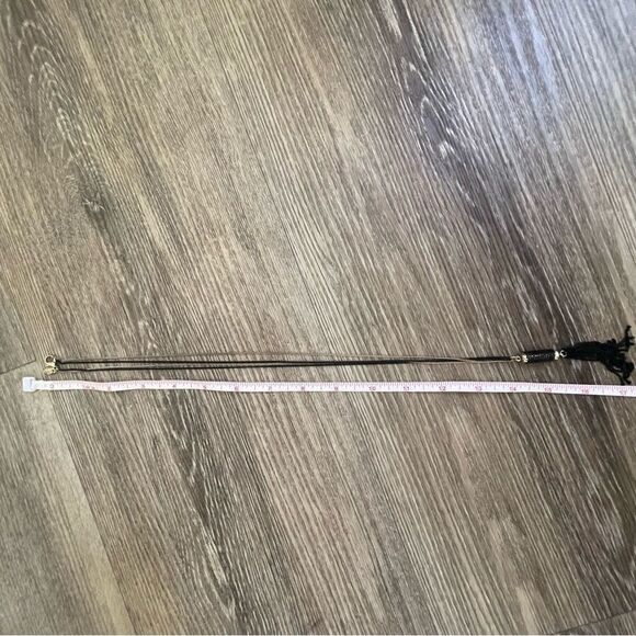 Charming Charlie black and gold tone tassel necklace - Picture 4 of 12